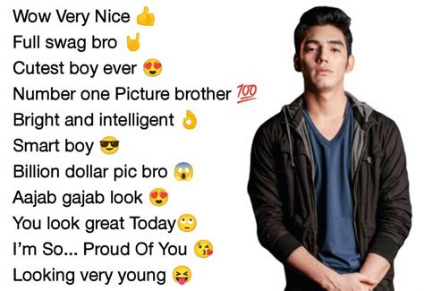 comment on boys pic|cute comments for boys.